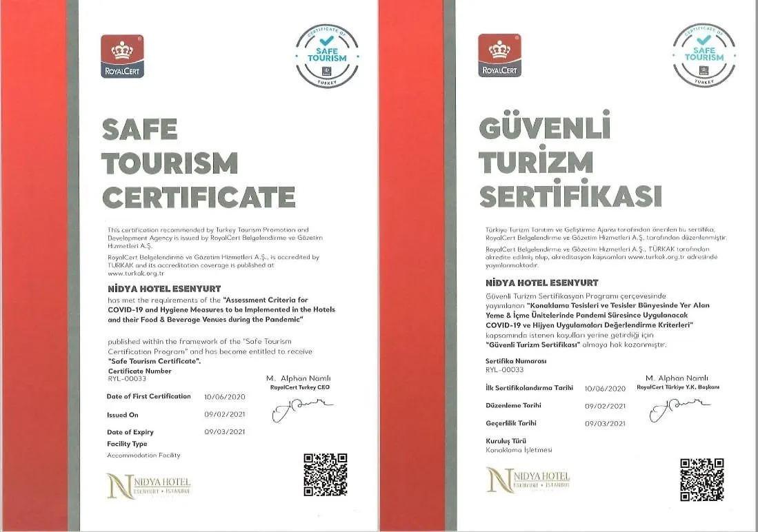 Nidya Hotel Esenyurt Istanboel Turkije